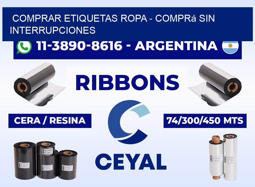 COMPRAR ETIQUETAS ROPA - Comprá sin interrupciones