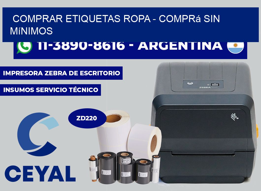COMPRAR ETIQUETAS ROPA - Comprá sin mínimos