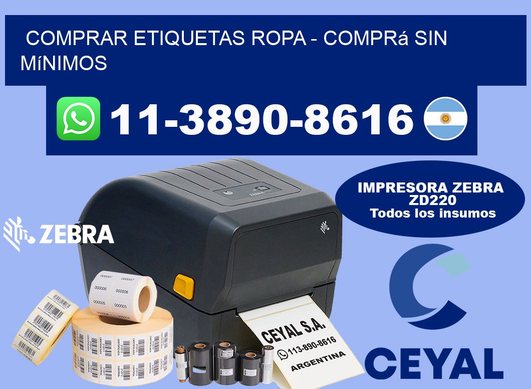 COMPRAR ETIQUETAS ROPA - Comprá sin mínimos