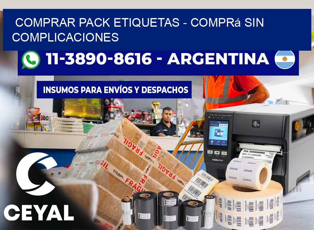 COMPRAR PACK ETIQUETAS - Comprá sin complicaciones