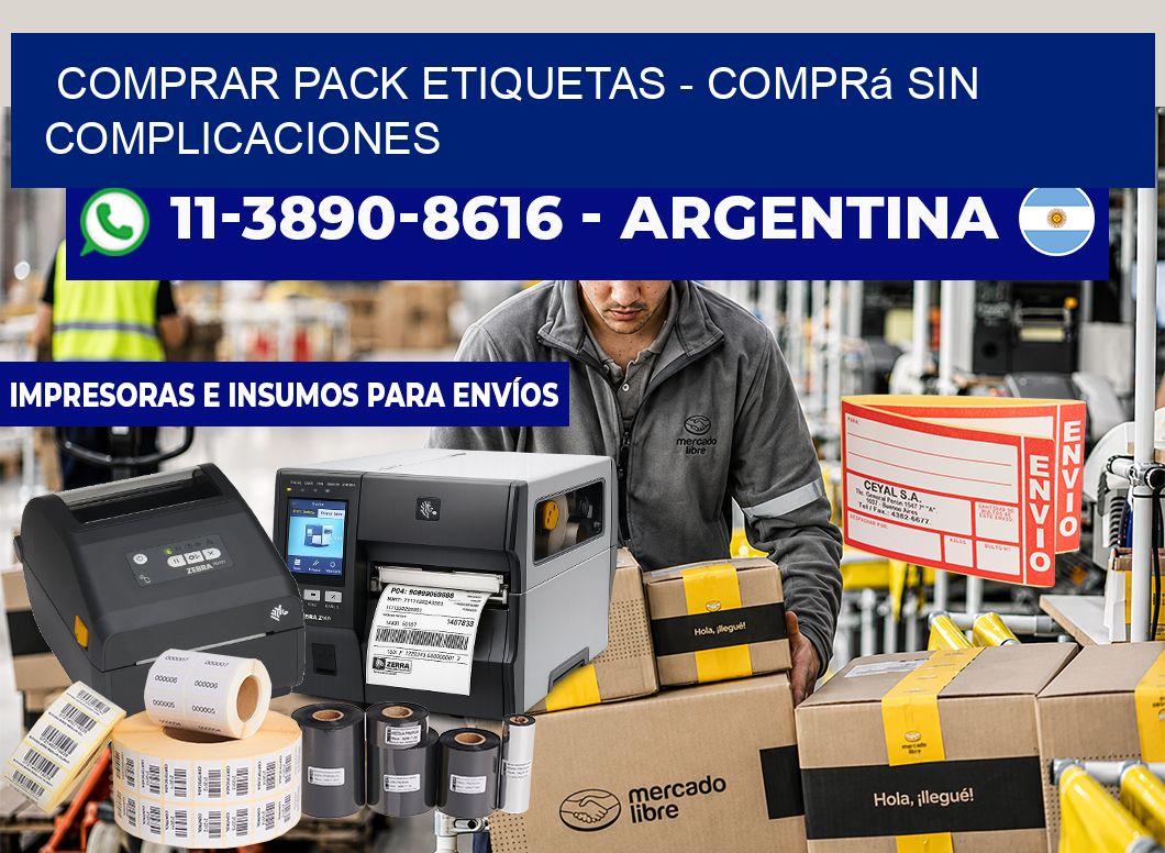 COMPRAR PACK ETIQUETAS - Comprá sin complicaciones