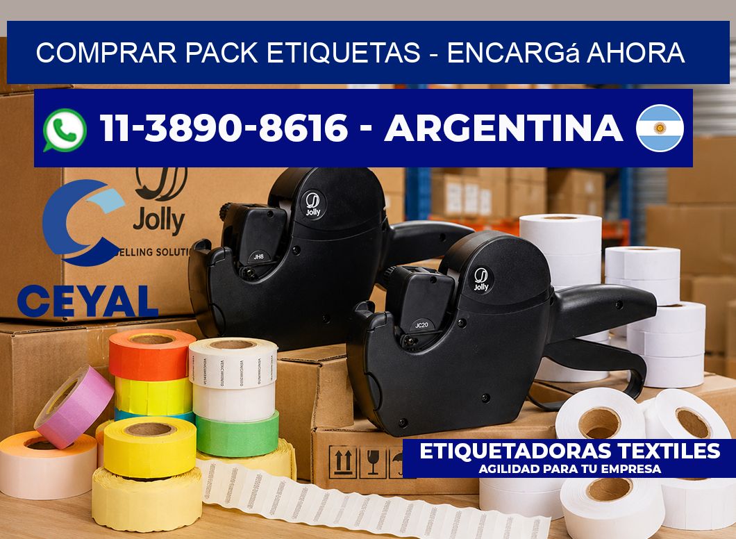 COMPRAR PACK ETIQUETAS - Encargá ahora