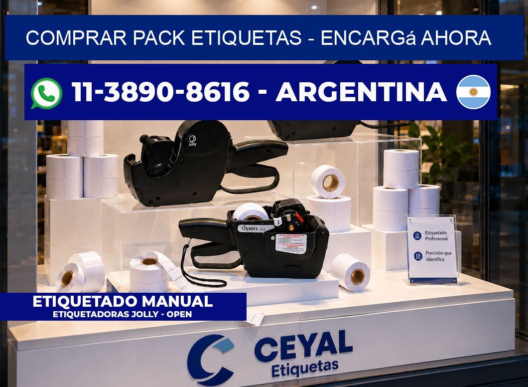 COMPRAR PACK ETIQUETAS - Encargá ahora
