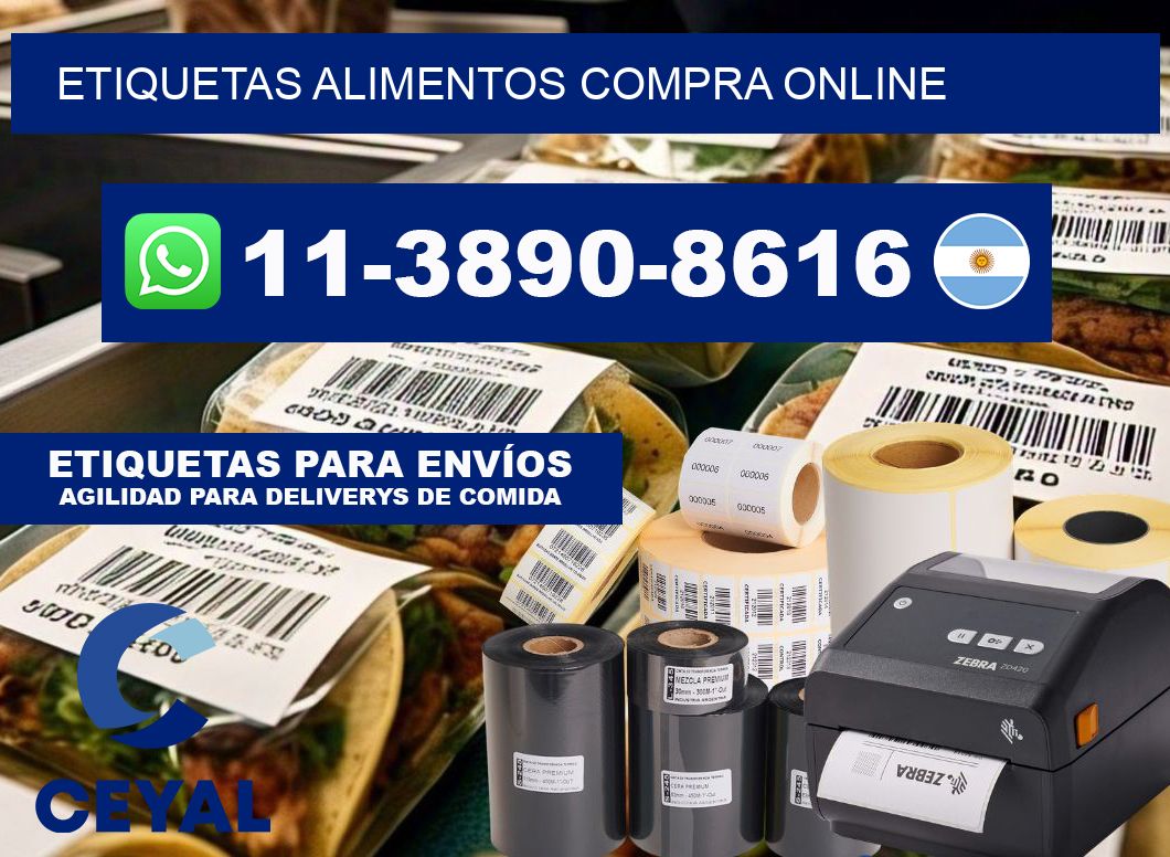 ETIQUETAS ALIMENTOS compra online