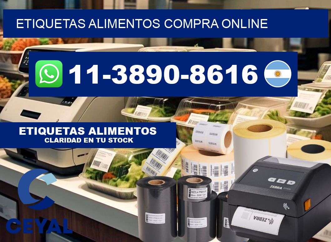 ETIQUETAS ALIMENTOS compra online