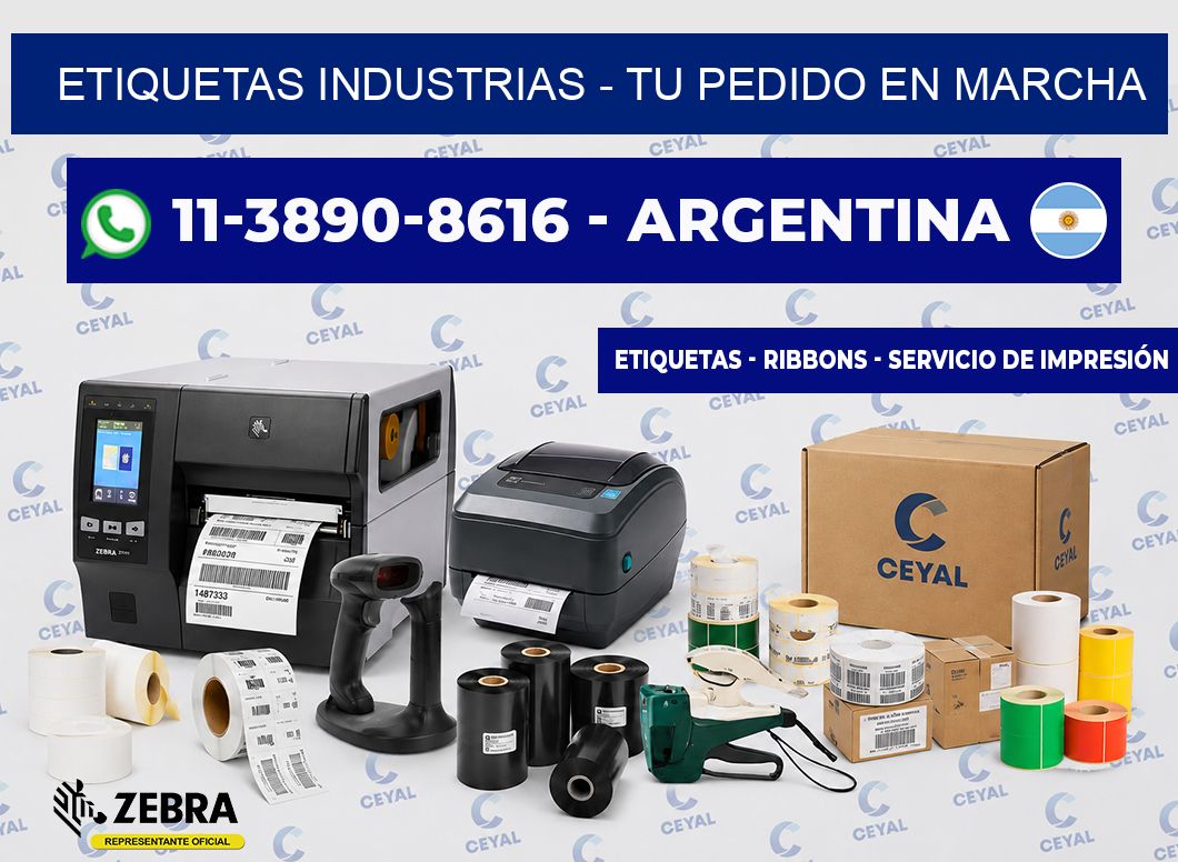 ETIQUETAS INDUSTRIAS - Tu pedido en marcha