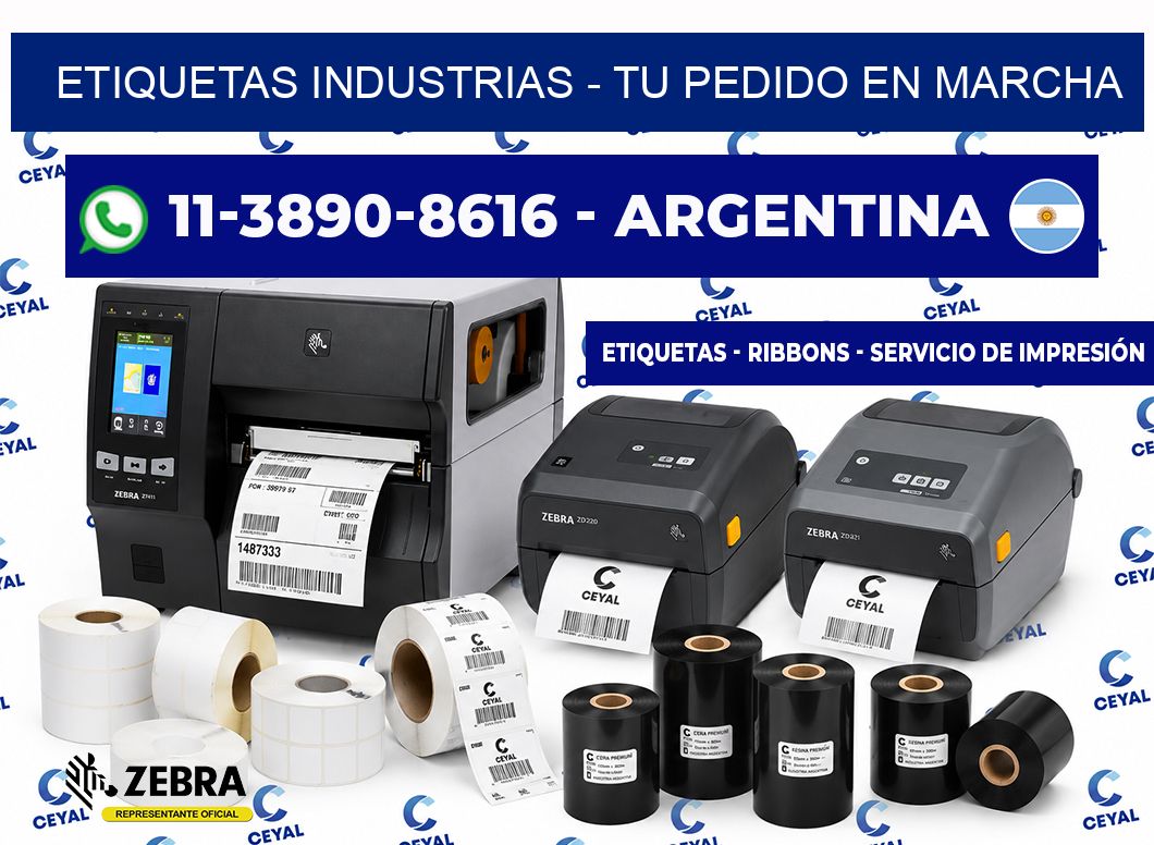 ETIQUETAS INDUSTRIAS - Tu pedido en marcha
