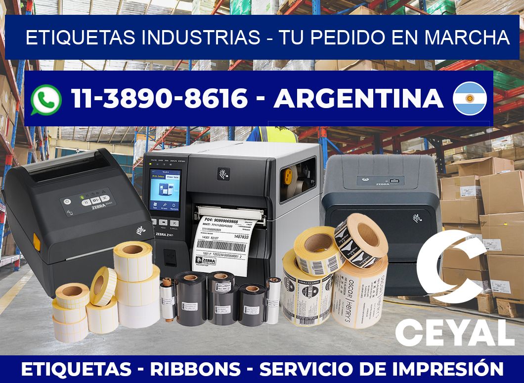 ETIQUETAS INDUSTRIAS – Tu pedido en marcha