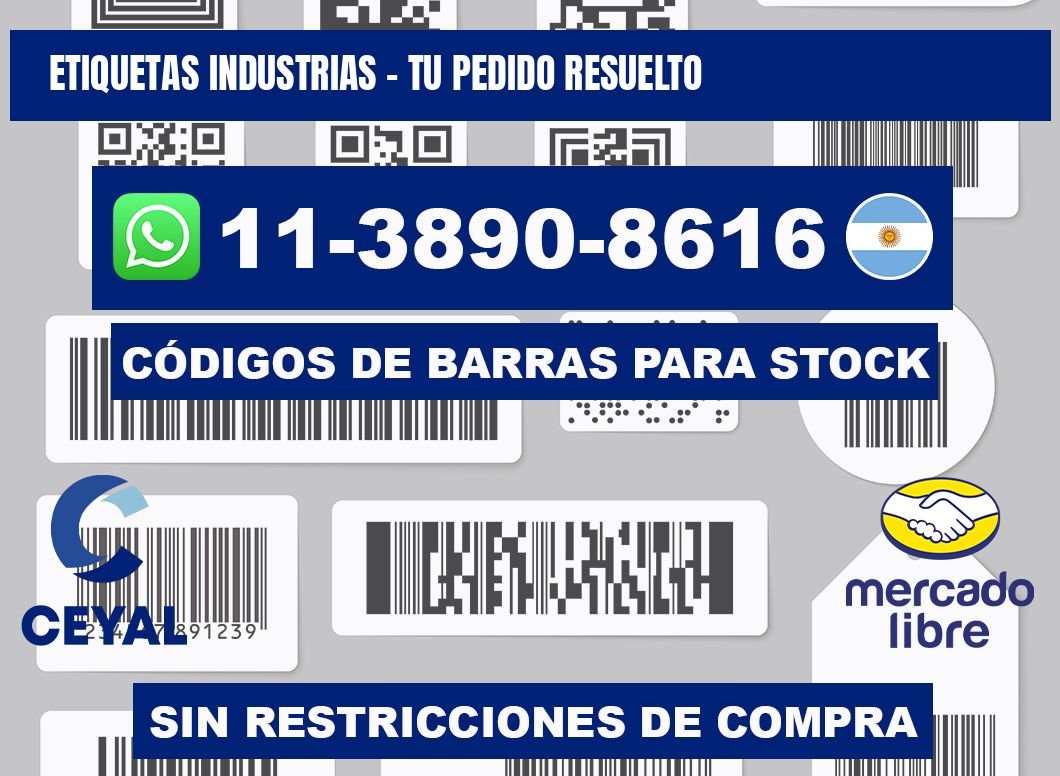 ETIQUETAS INDUSTRIAS - Tu pedido resuelto