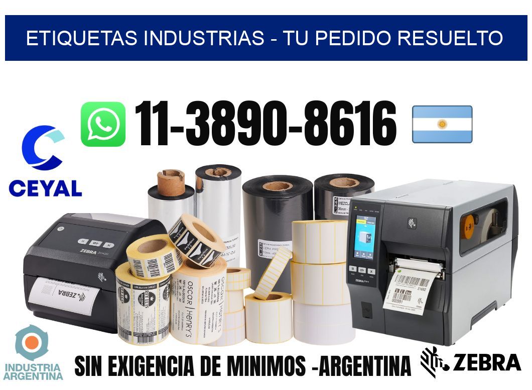 ETIQUETAS INDUSTRIAS – Tu pedido resuelto