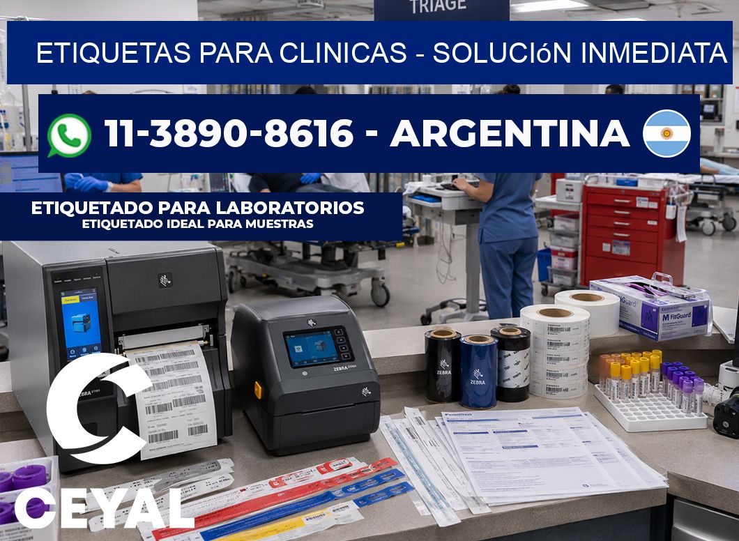 ETIQUETAS PARA CLINICAS - Solución inmediata