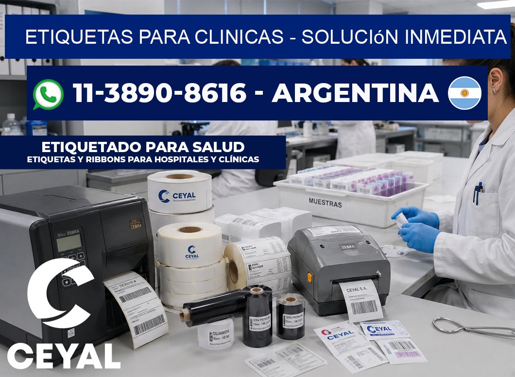 ETIQUETAS PARA CLINICAS - Solución inmediata