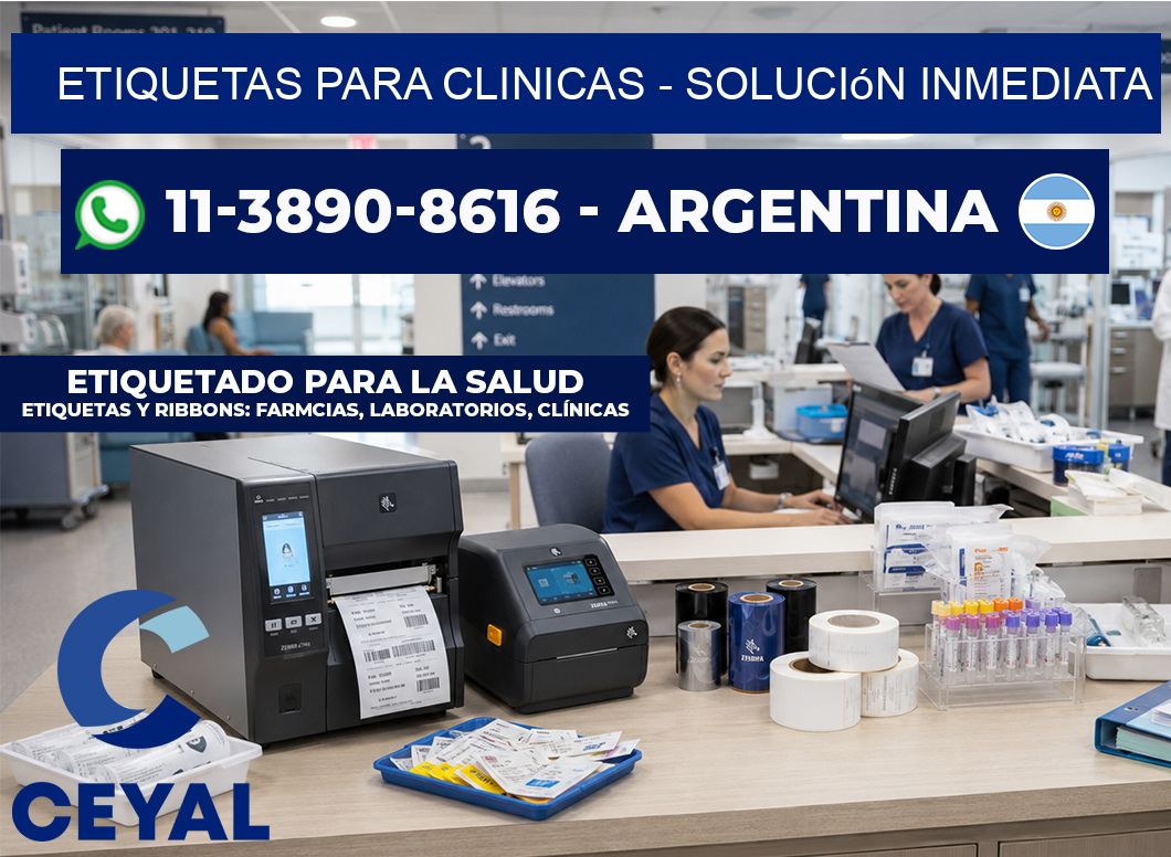 ETIQUETAS PARA CLINICAS - Solución inmediata