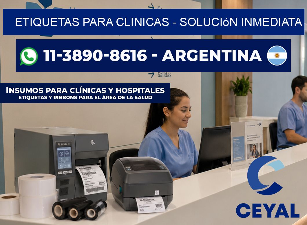 ETIQUETAS PARA CLINICAS - Solución inmediata