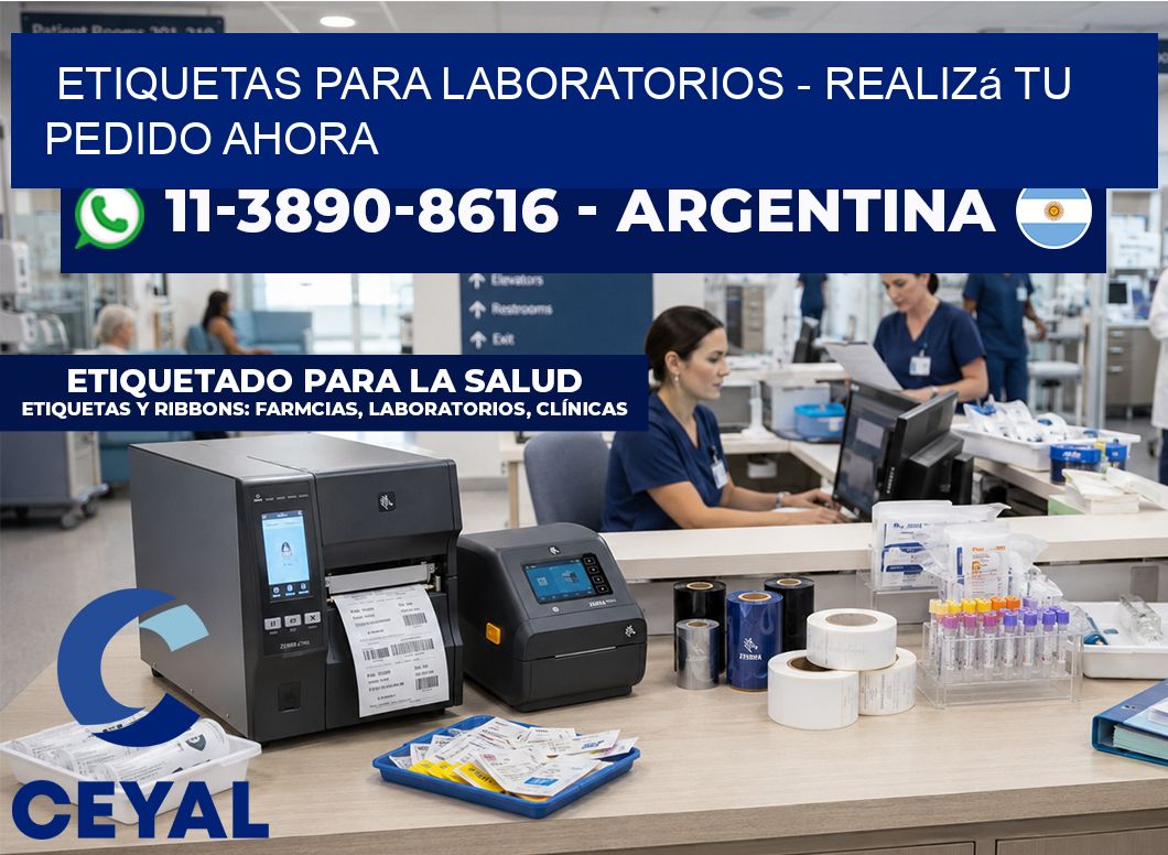 ETIQUETAS PARA LABORATORIOS - Realizá tu pedido ahora