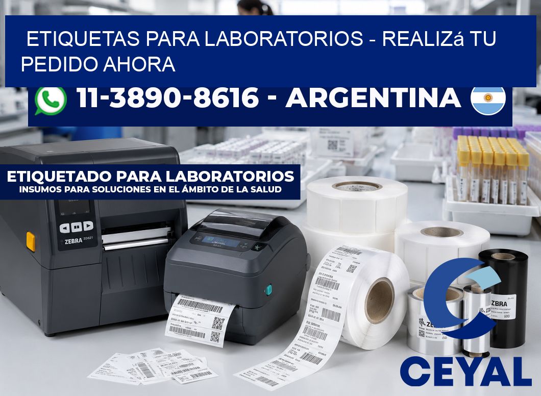 ETIQUETAS PARA LABORATORIOS - Realizá tu pedido ahora