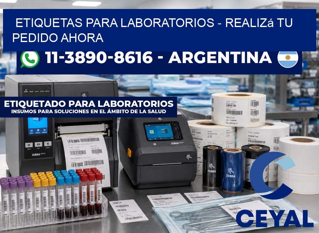 ETIQUETAS PARA LABORATORIOS - Realizá tu pedido ahora