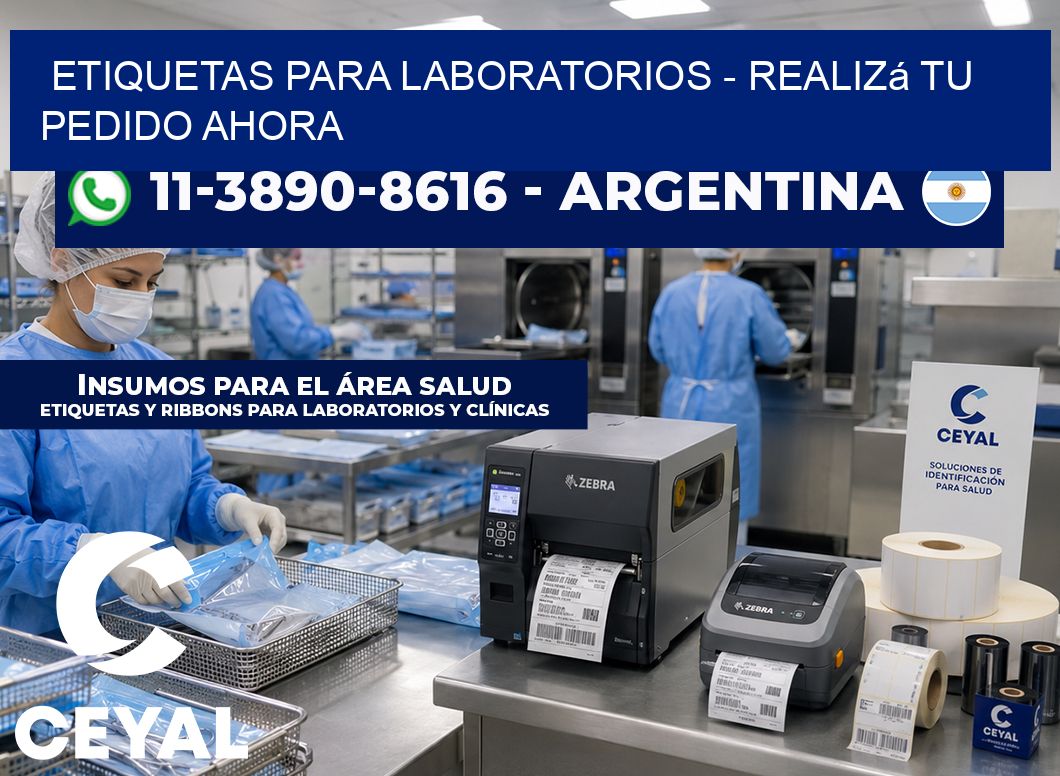 ETIQUETAS PARA LABORATORIOS – Realizá tu pedido ahora