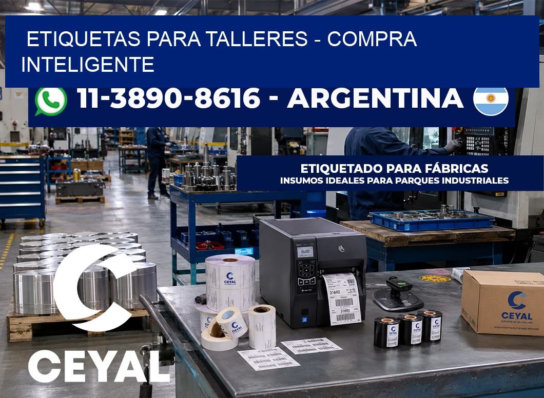 ETIQUETAS PARA TALLERES - Compra inteligente