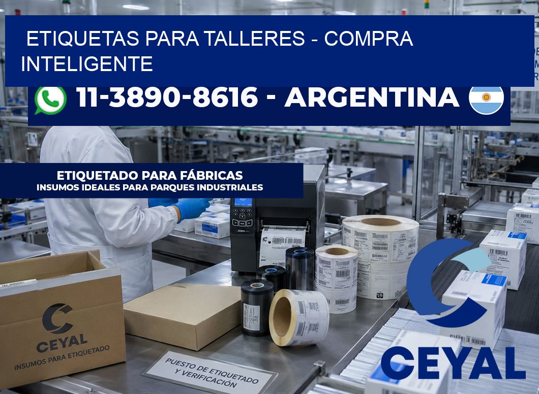 ETIQUETAS PARA TALLERES - Compra inteligente