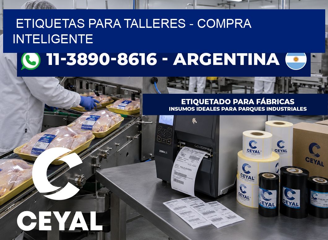 ETIQUETAS PARA TALLERES - Compra inteligente