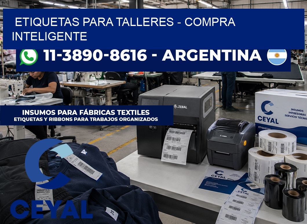 ETIQUETAS PARA TALLERES – Compra inteligente