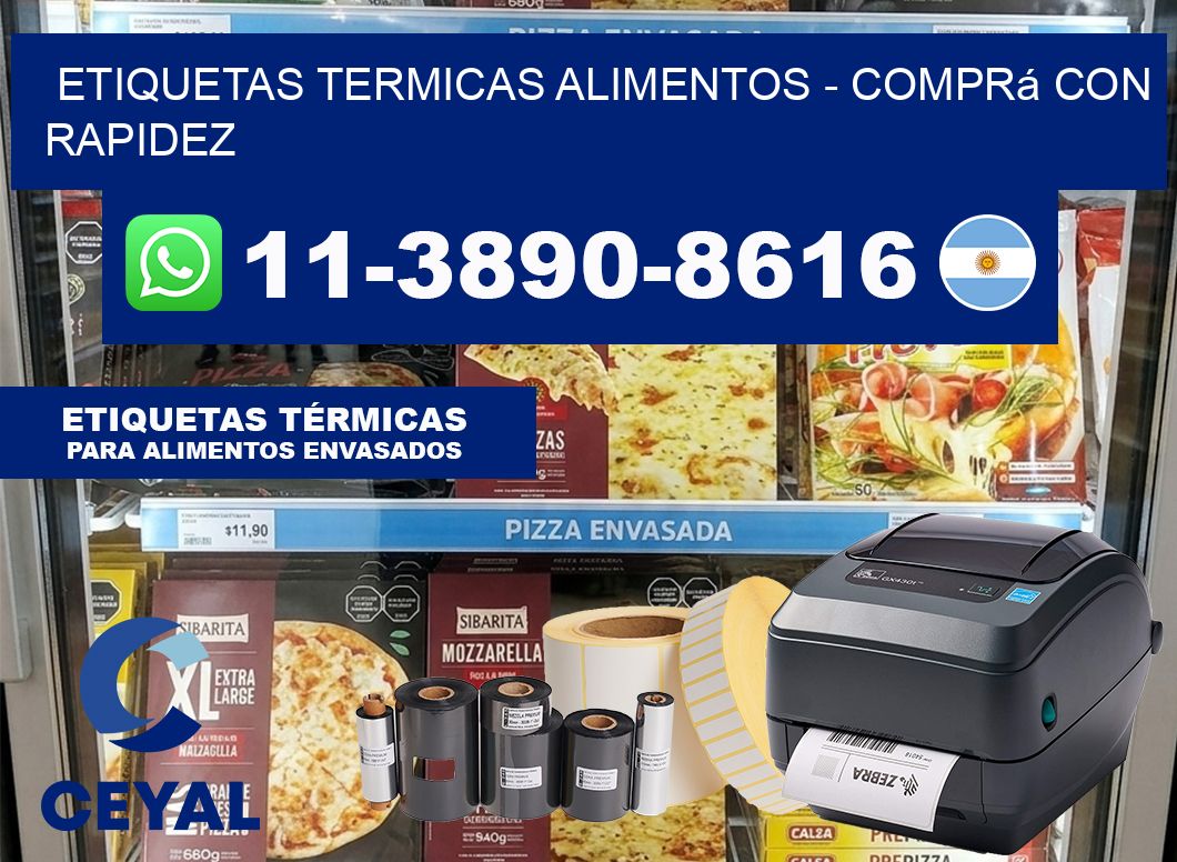 ETIQUETAS TERMICAS ALIMENTOS – Comprá con rapidez