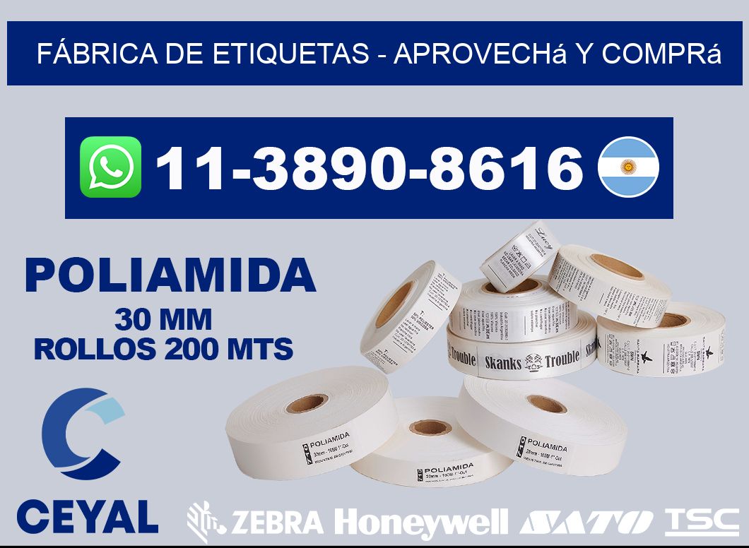 FÁBRICA DE ETIQUETAS - Aprovechá y comprá