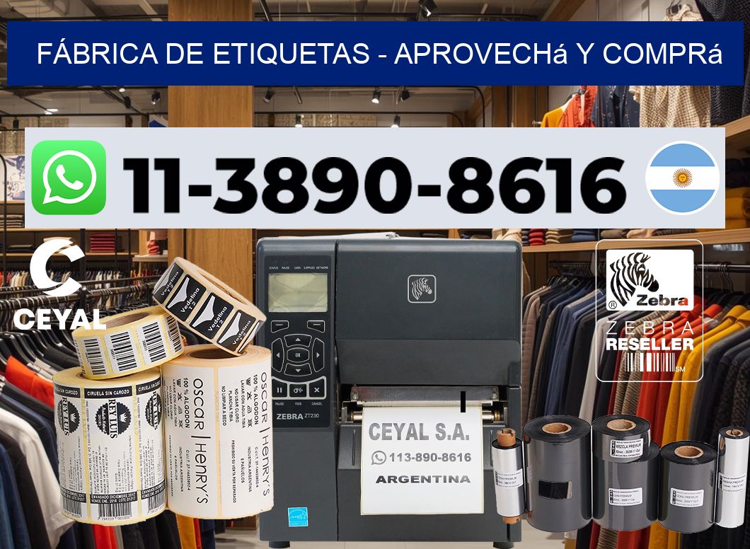 FÁBRICA DE ETIQUETAS - Aprovechá y comprá