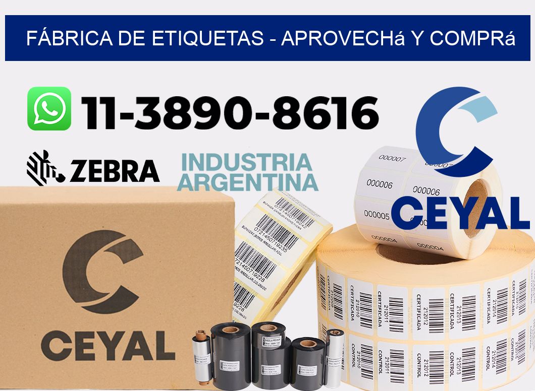FÁBRICA DE ETIQUETAS - Aprovechá y comprá