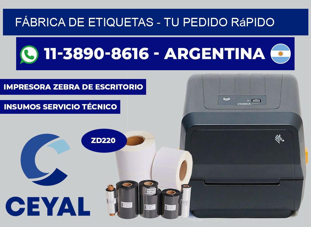 FÁBRICA DE ETIQUETAS - Tu pedido rápido