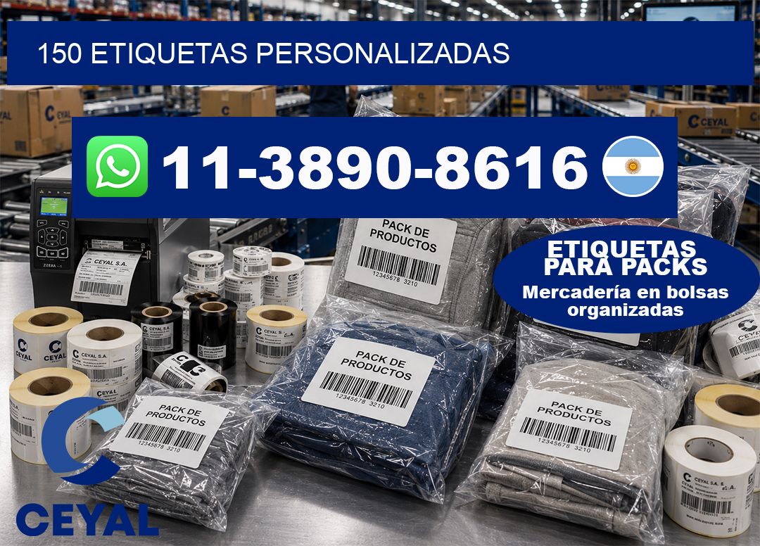 150 ETIQUETAS PERSONALIZADAS