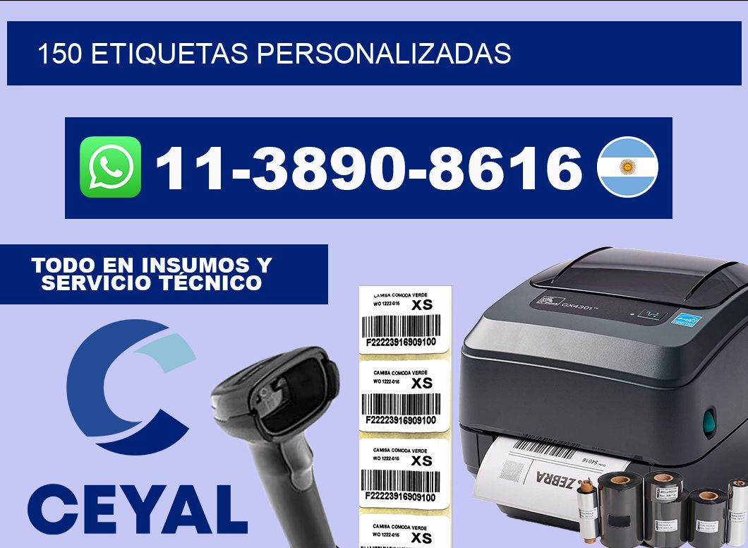 150 ETIQUETAS PERSONALIZADAS