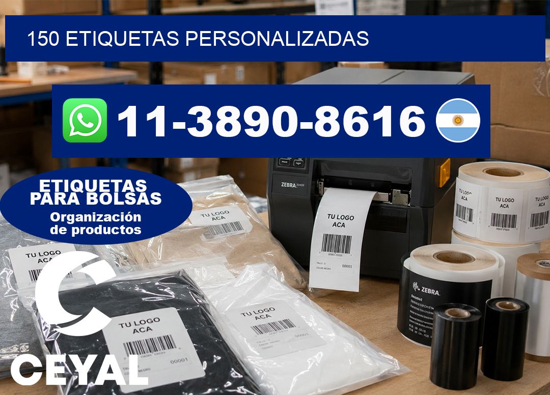 150 ETIQUETAS PERSONALIZADAS
