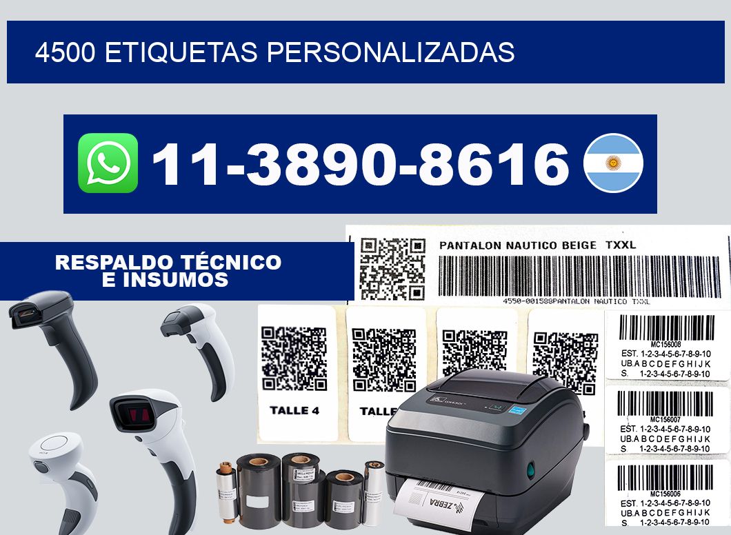 4500 ETIQUETAS PERSONALIZADAS