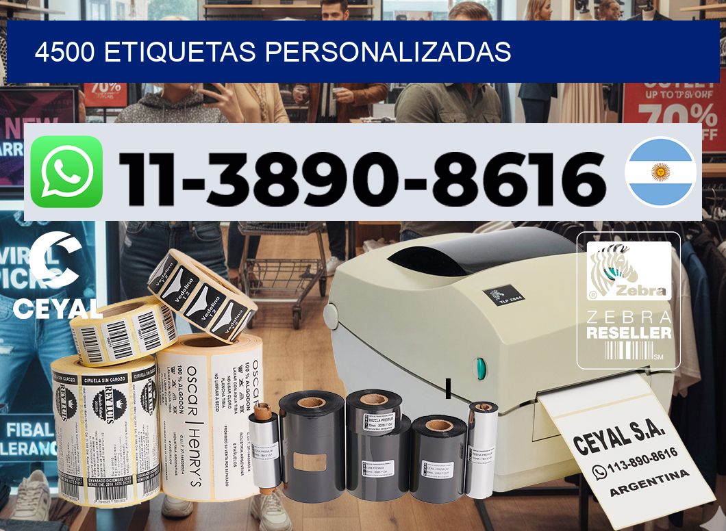 4500 ETIQUETAS PERSONALIZADAS