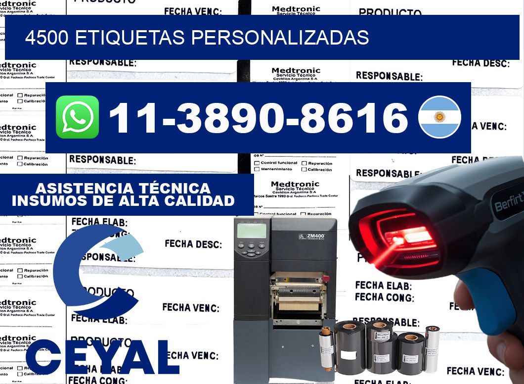 4500 ETIQUETAS PERSONALIZADAS