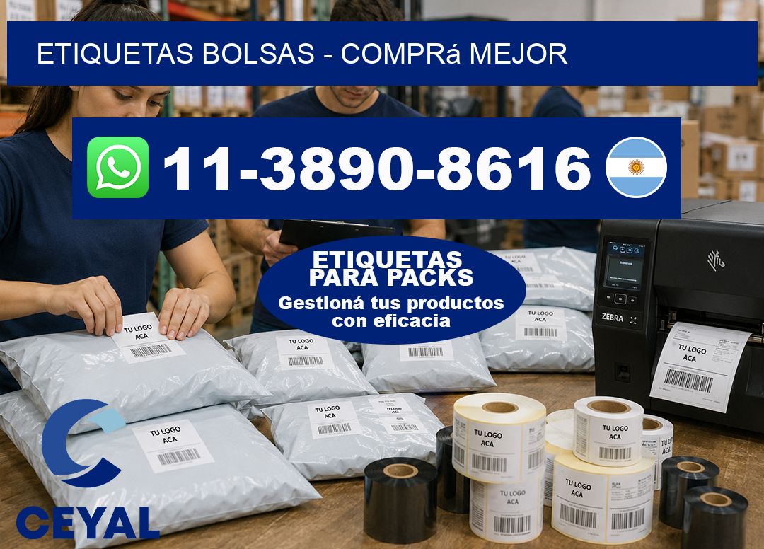 ETIQUETAS BOLSAS - Comprá mejor