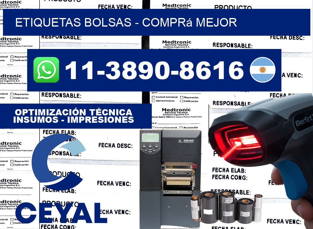 ETIQUETAS BOLSAS - Comprá mejor
