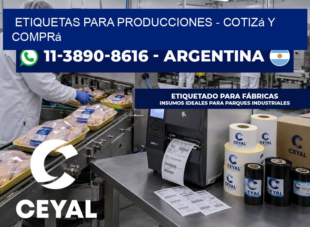 ETIQUETAS PARA PRODUCCIONES – Cotizá y comprá