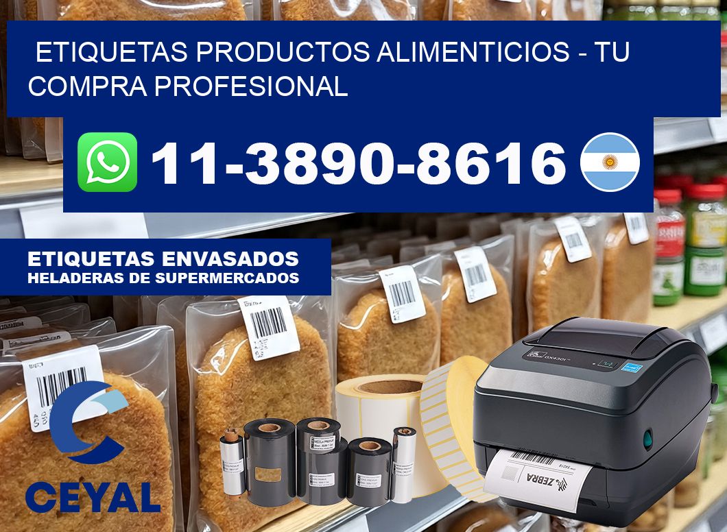 ETIQUETAS PRODUCTOS ALIMENTICIOS – Tu compra profesional