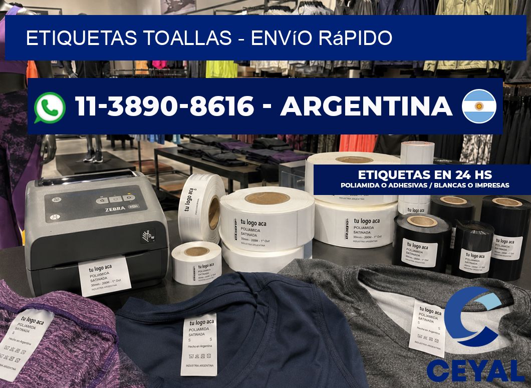 Etiquetas Toallas – Envío rápido