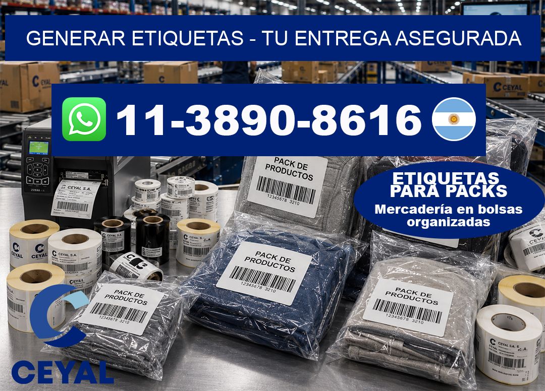 GENERAR ETIQUETAS - Tu entrega asegurada