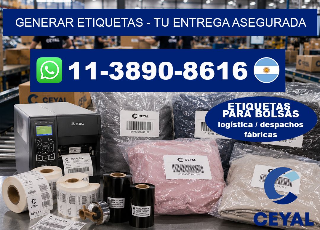GENERAR ETIQUETAS – Tu entrega asegurada