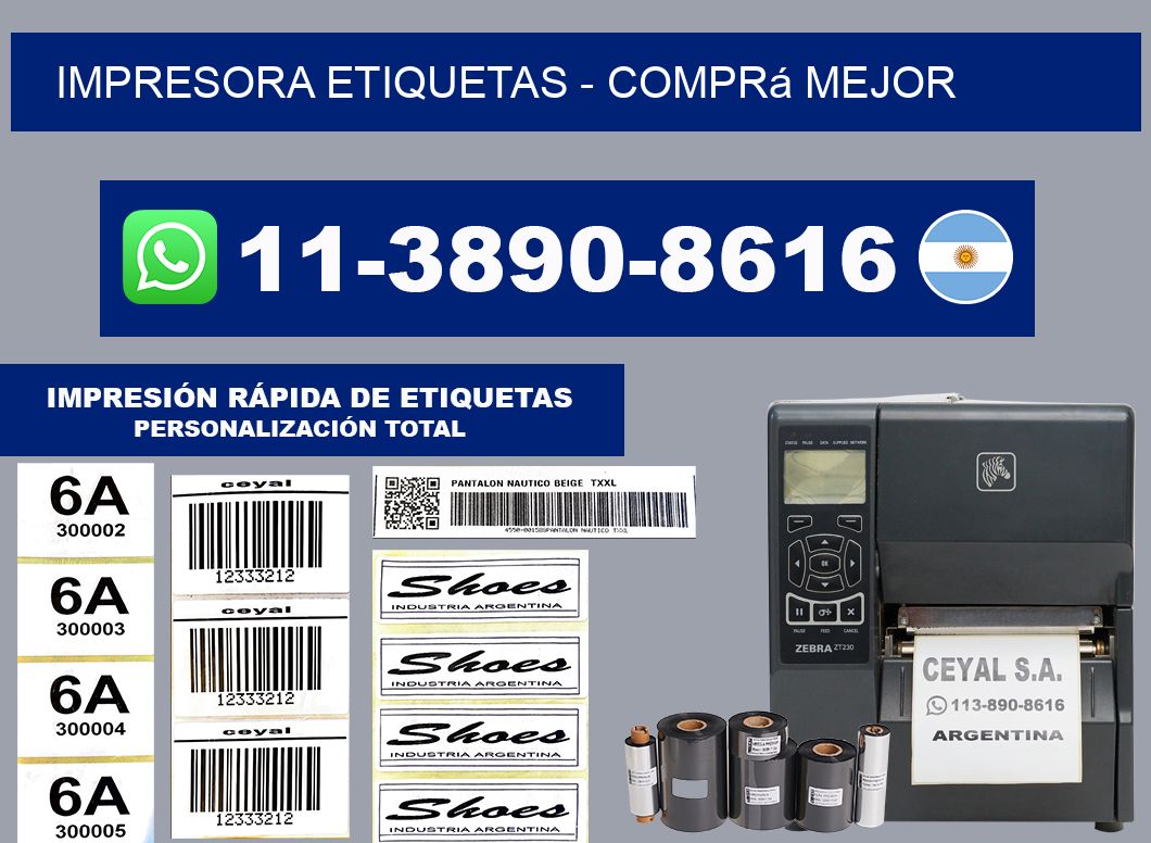 IMPRESORA ETIQUETAS - Comprá mejor