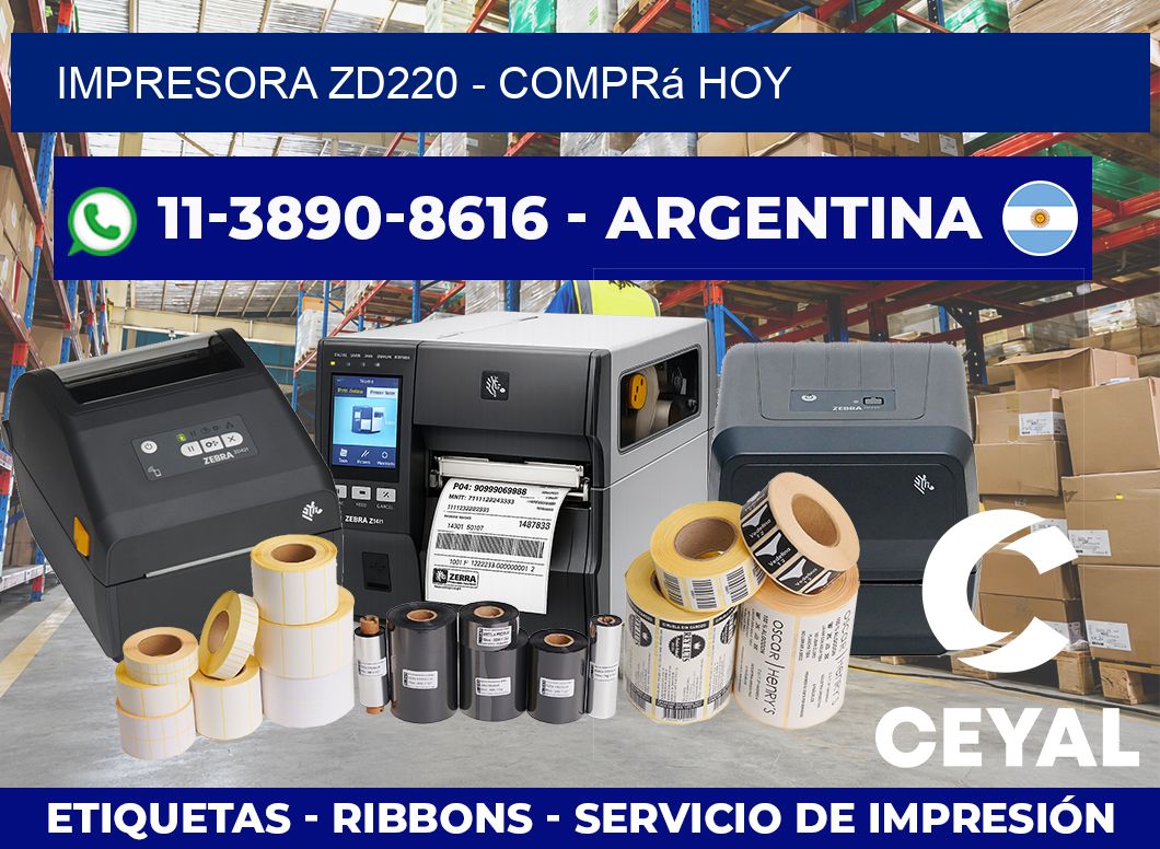 IMPRESORA ZD220 – Comprá hoy