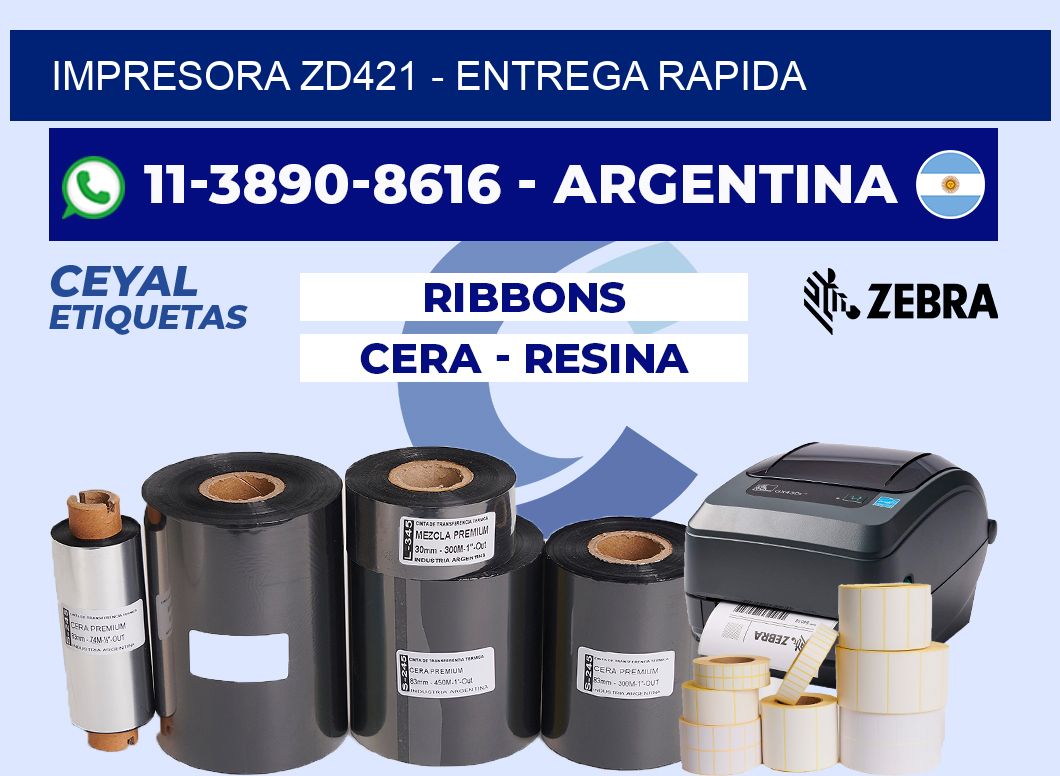 IMPRESORA ZD421 - entrega rapida