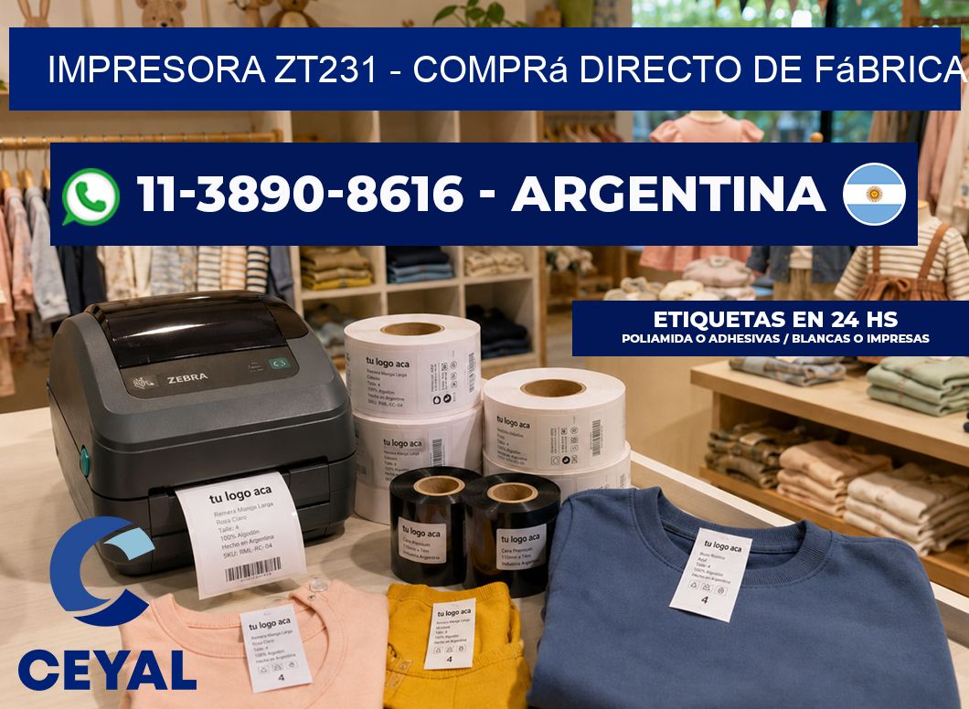 IMPRESORA ZT231 – Comprá directo de fábrica