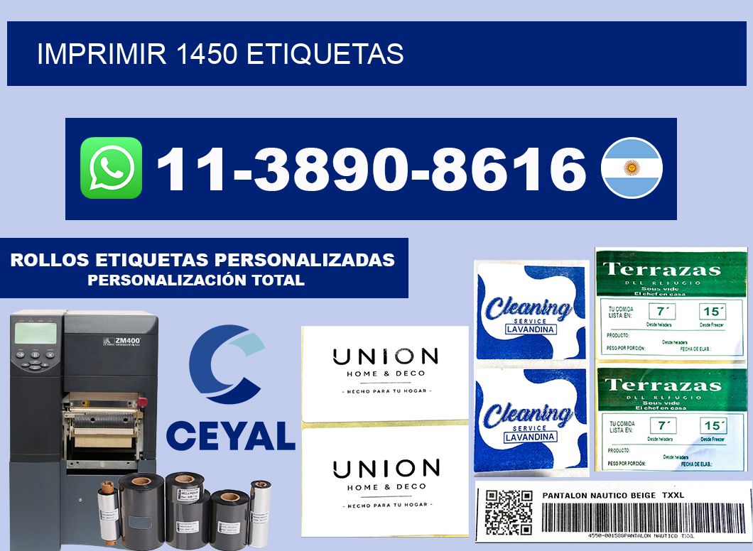 IMPRIMIR 1450 ETIQUETAS