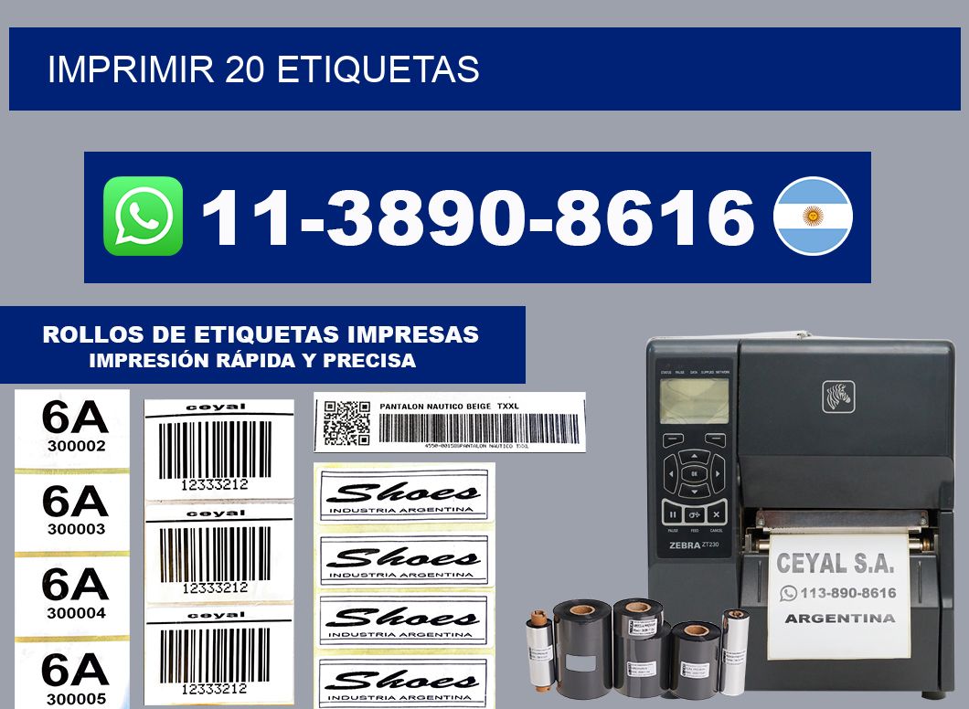 IMPRIMIR 20 ETIQUETAS